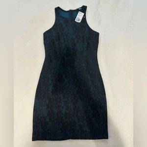 NWT Blue Green Black Lace Bodycon Mini Dress Holiday Party Date Small Forever 21
